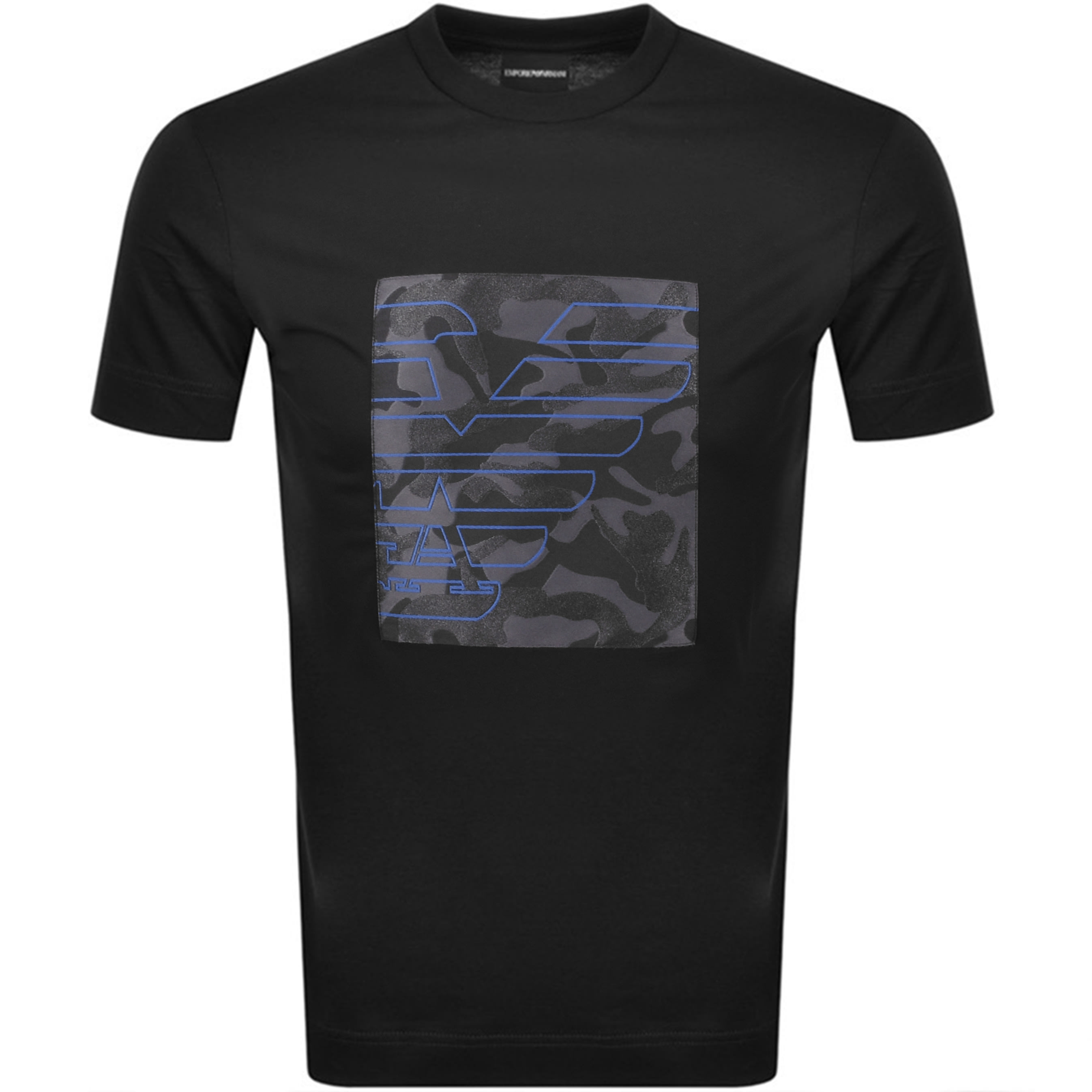 Alternative Image for ProductEmporio Armani Crew Neck Logo T Shirt Black1